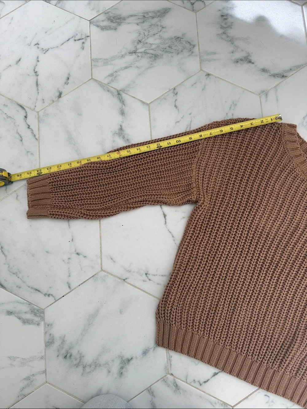 Marea Beach Crewneck Chunky Knit Sweater - Brown - Picture 5 of 8